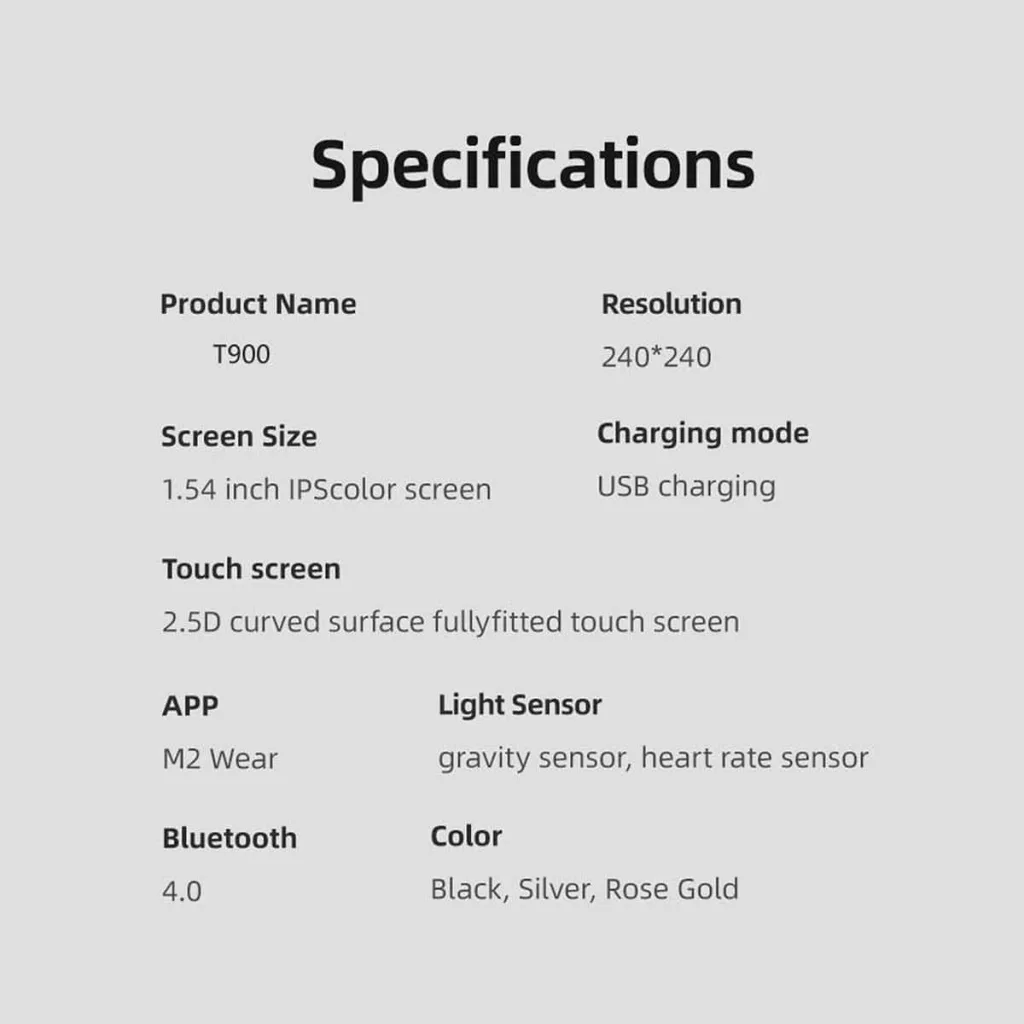 ساعت هوشمند مدل T900 - ریمووین شاپ - 5