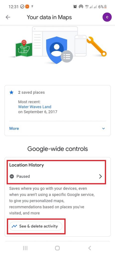 نحوه مشاهده تاریخچه موقعیت مکانی در گوگل مپ - مجله ریمووین - 1
