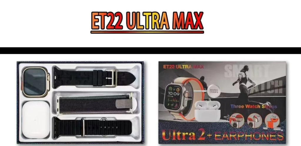 ساعت هوشمند مدل ET22 Ultra Max -  به همراه ایرپاد هدیه