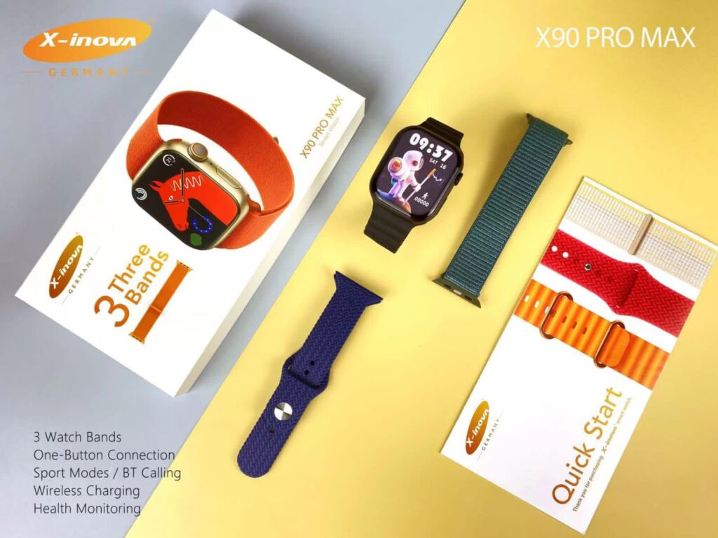 X-Inova X90 Pro Max Smartwatch رنگ مشکی