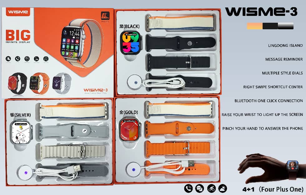 ساعت هوشمند طرح اپل واچ مدل WISME-3