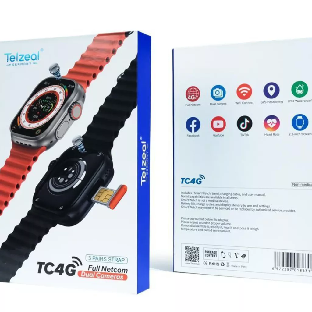 ساعت هوشمند سیم کارت خور Telzeal TC4G