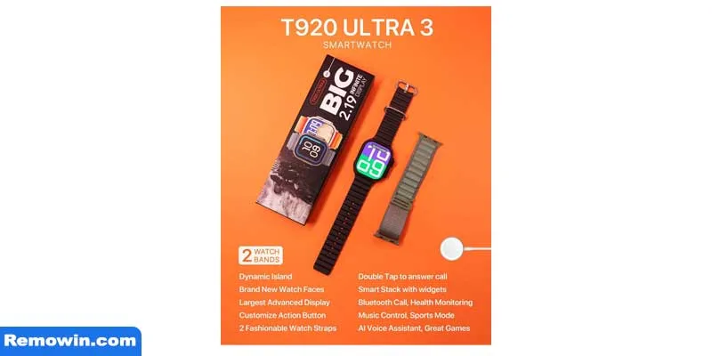 ساعت هوشمند مدل T920 Ultra3