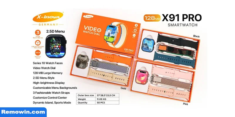 ساعت هوشمند طرح اپل واچ مدل X91 PRO