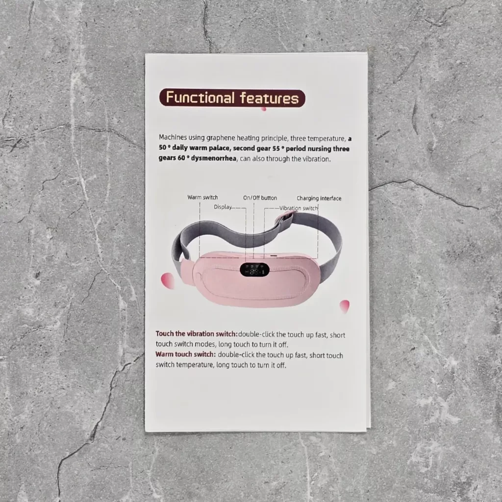 ماساژور قاعدگی حرارتی ویبره دار اصلی