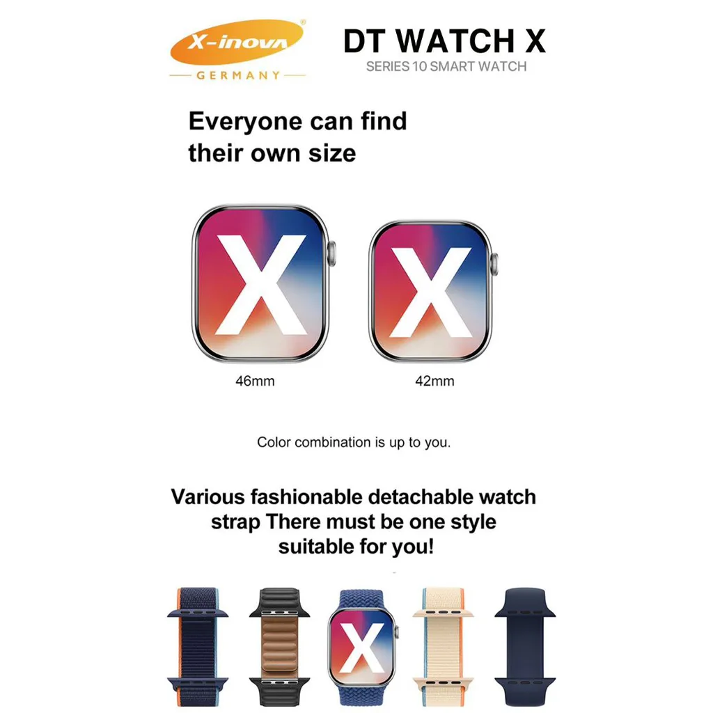 ساعت هوشمند طرح اپل واچ مدل DT Watch X