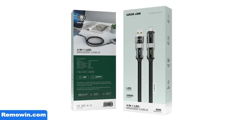 کابل شارژ گرین لاین مدل 4IN1