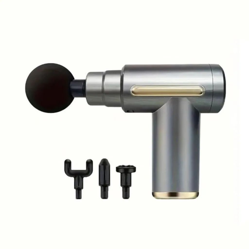 ماساژور تفنگی برقی MASSAGE GUN -نقره ای