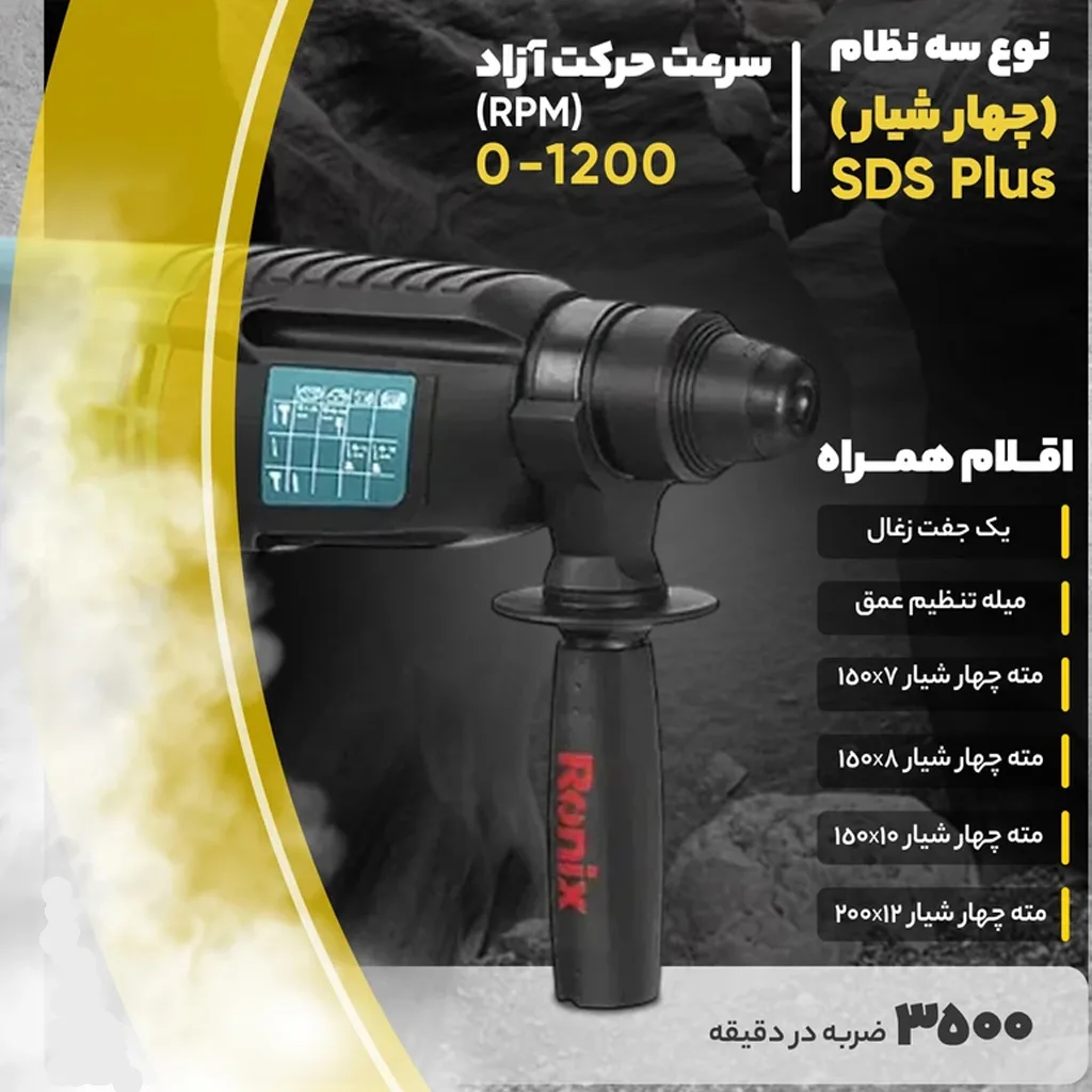 دریل بتن‌کن رونیکس مدل 2725