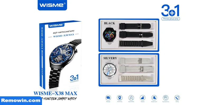 ساعت هوشمند صفحه گرد مدل WISME-X38 MAX - مشکی