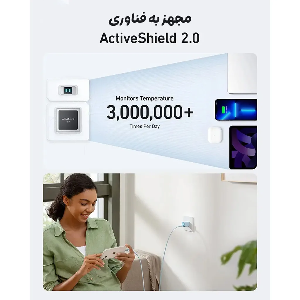 شارژر فست 30 وات انکر مدل A2147 511 Nano 3