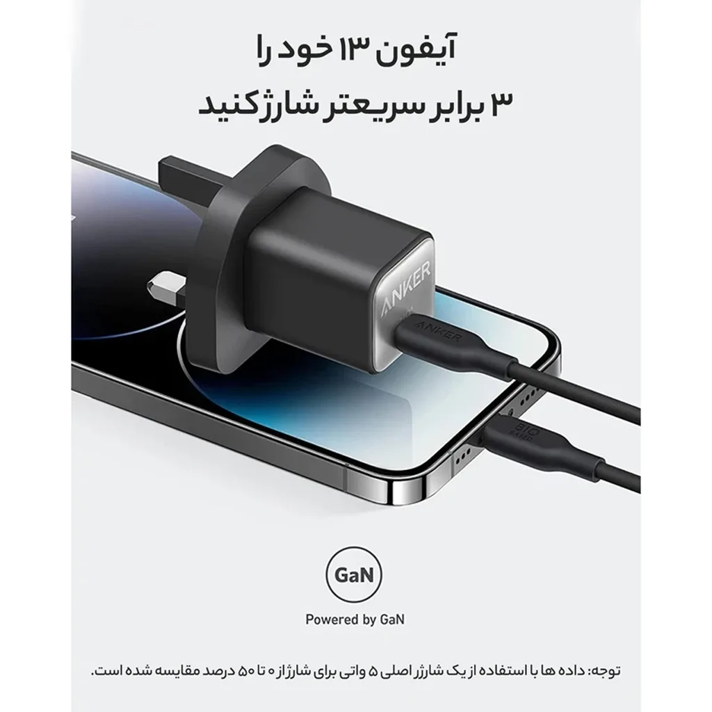 شارژر دیواری 30 واتی انکر مدل 511 Nano 3