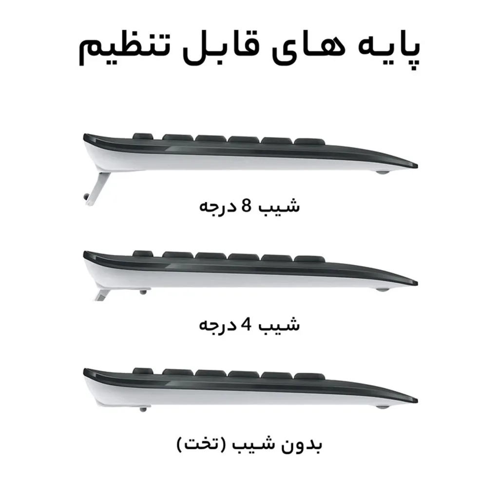 کیبورد و ماوس بی‌سیم لاجیتک مدل MK540 با سوییچ ممبران