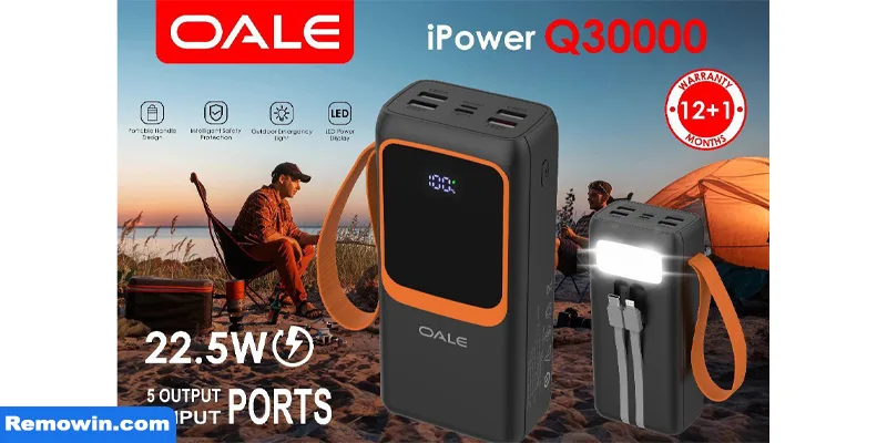 پاوربانک مدل OALE Q30000 ظرفیت 30000