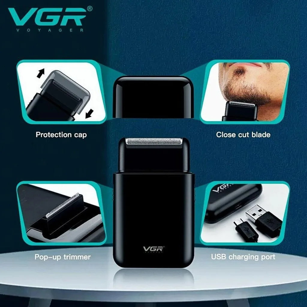 ماشین اصلاح موی صورت وی جی آر مدل V-390
