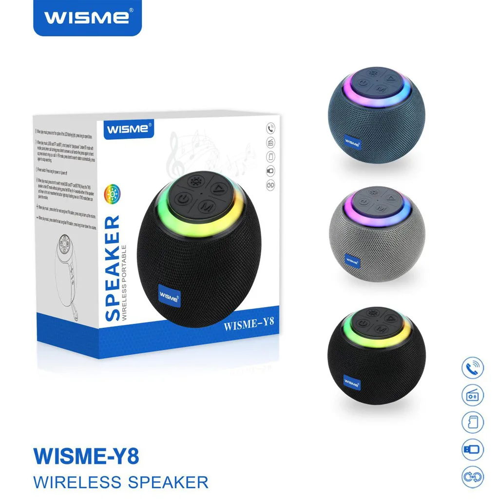 اسپیکر بلوتوثی قابل حمل مدل WISME-Y8