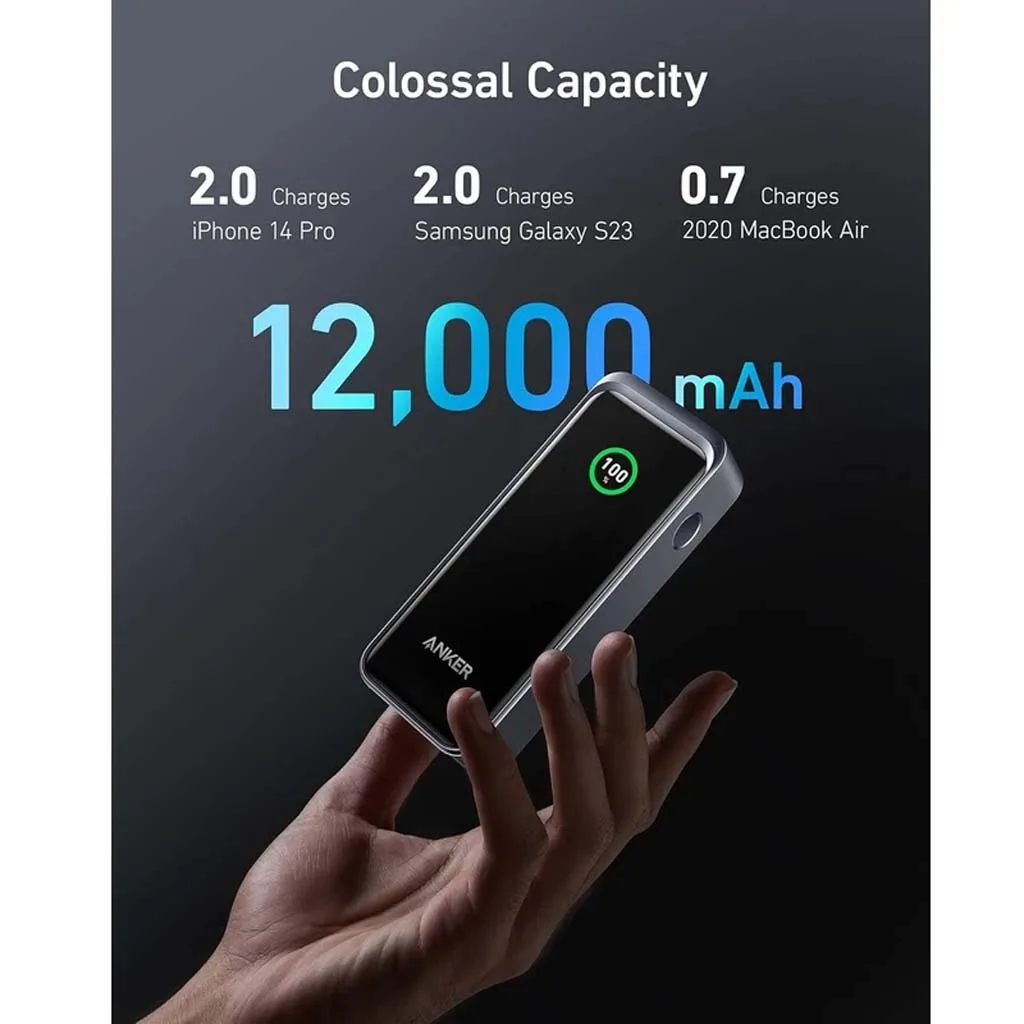 پاوربانک انکر مدل A1335 ظرفیت 12000 میلی آمپر ساعت