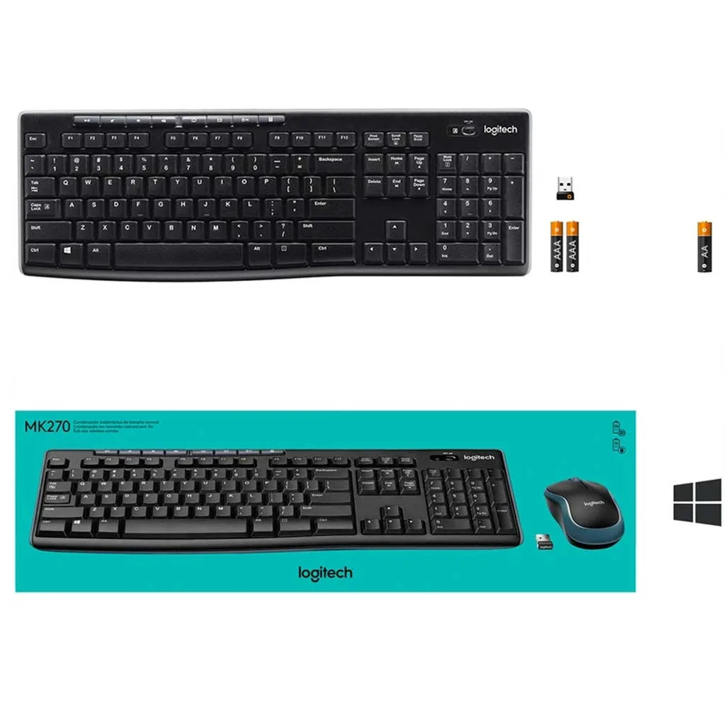کیبورد و ماوس بی‌سیم لاجیتک مدل MK270