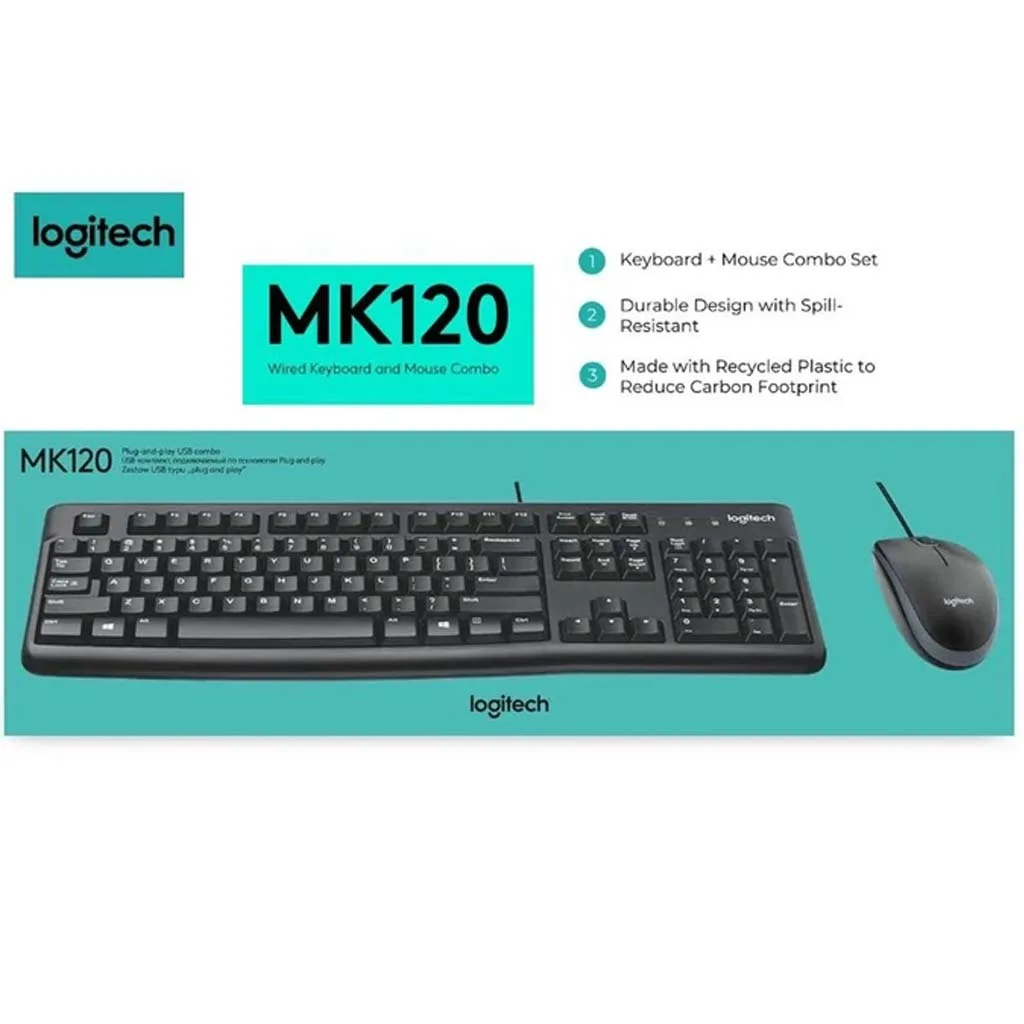 کیبورد و ماوس لاجیتک مدل MK120