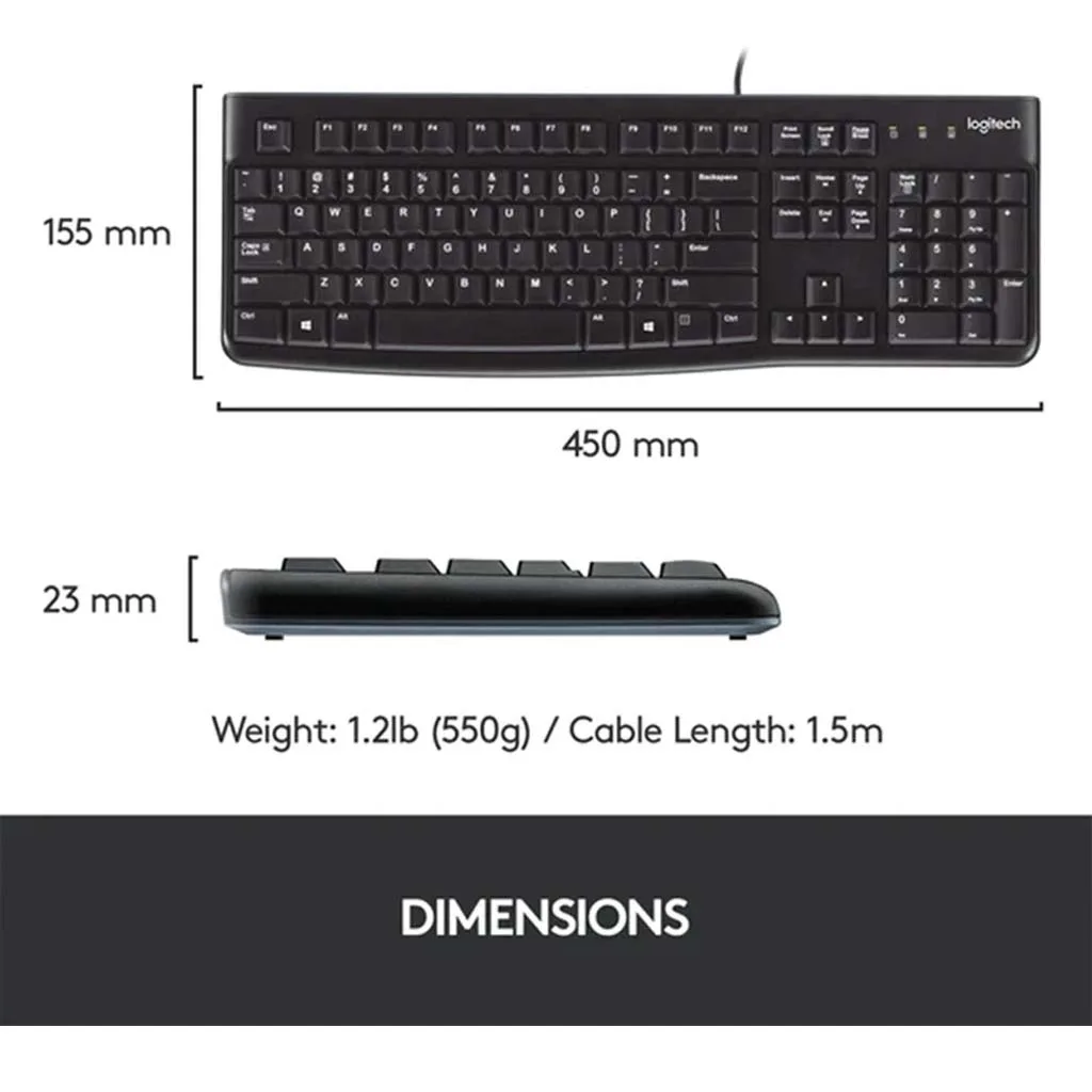 کیبورد و ماوس لاجیتک مدل MK120