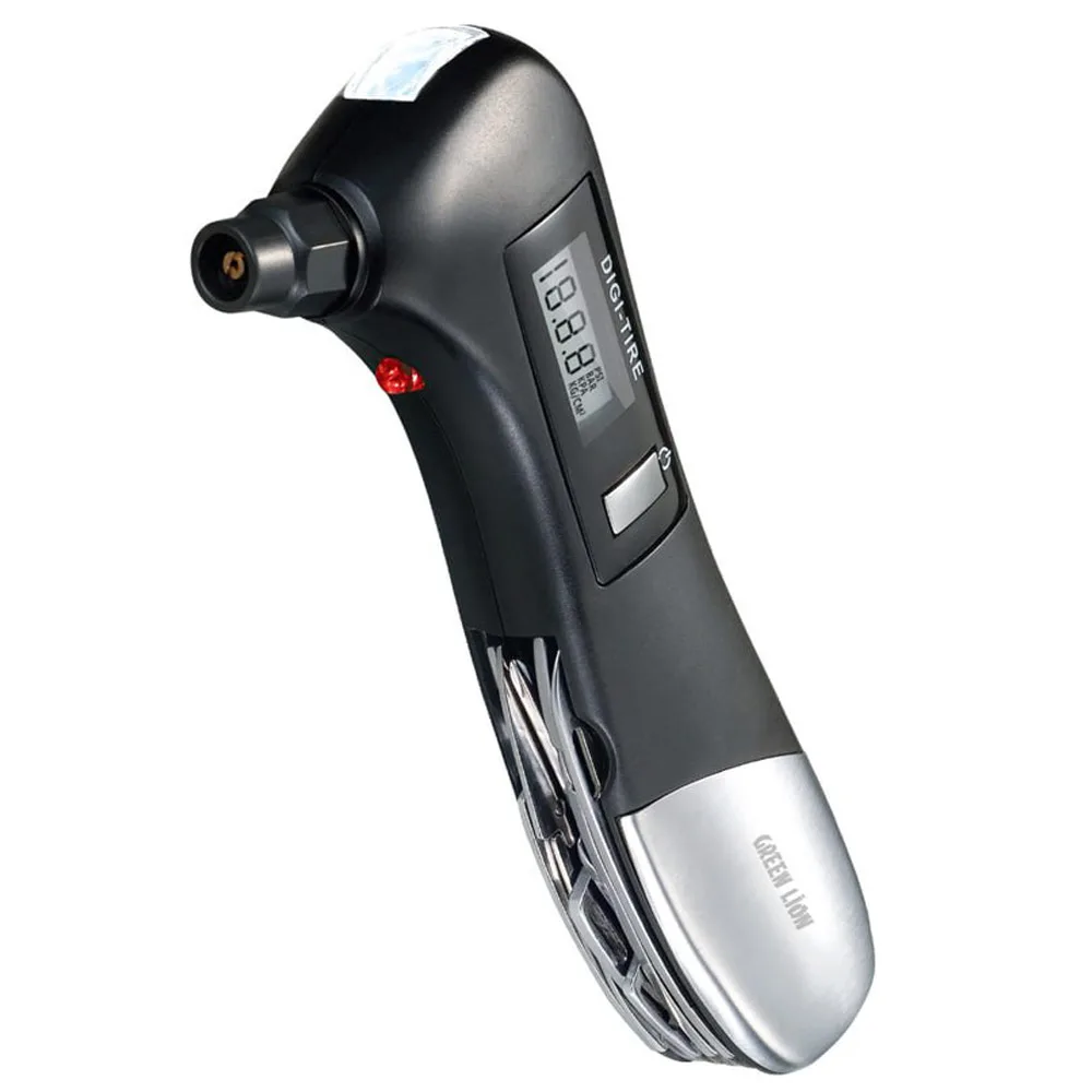 گیج دیجیتالی فشار باد تایر 9 در 1 گرین لاین مدل Digital Tire Pressure Gauge