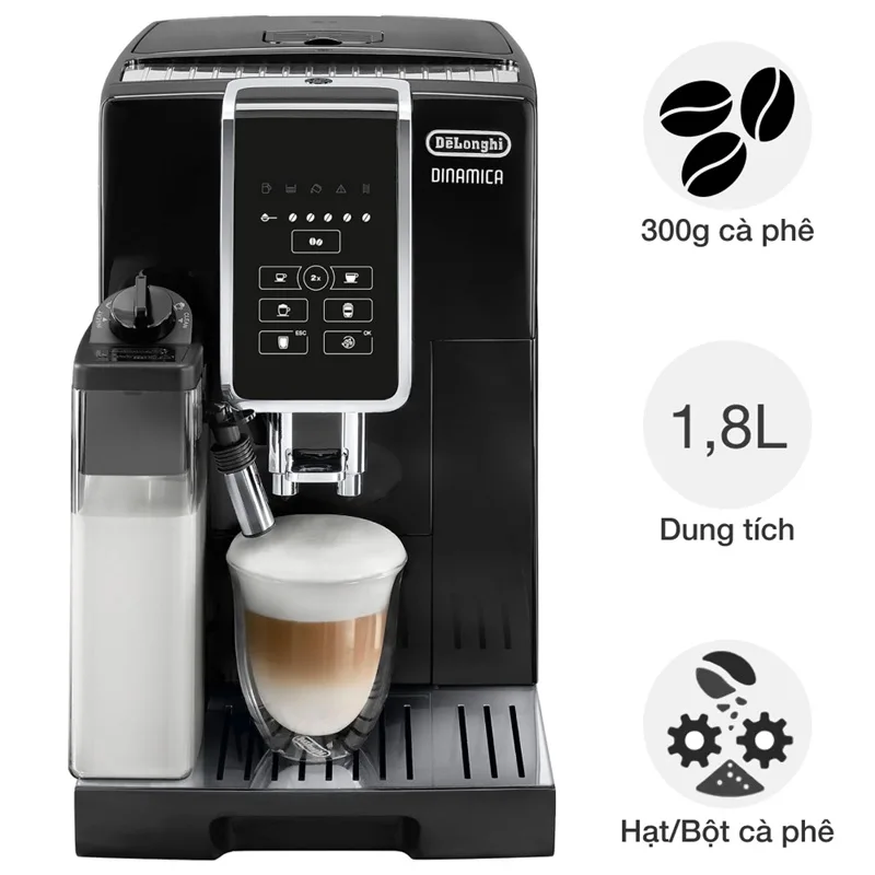 اسپرسو ساز 1800 میلی‌لیتر دلونگی مدل ECAM350.50B