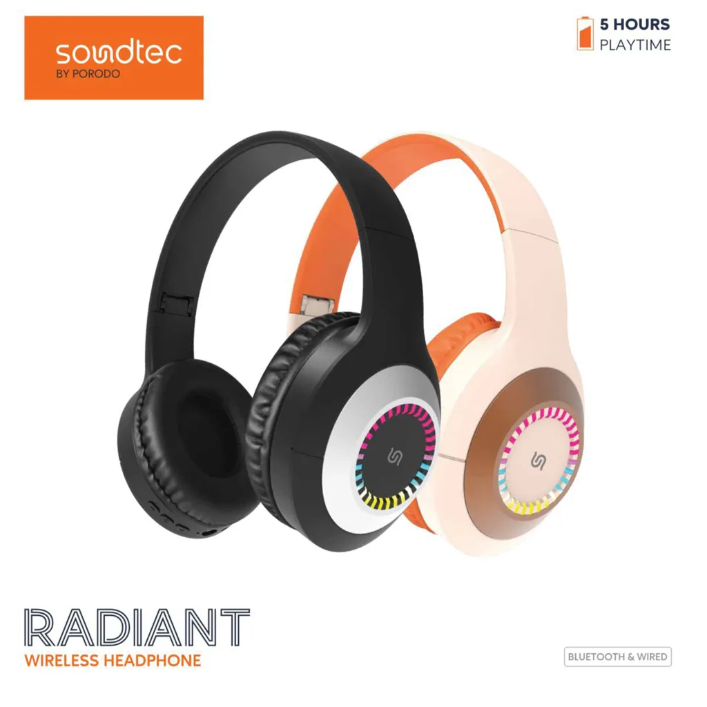هدفون بی سیم بلوتوثی پرودو مدل SoundTec Radiant