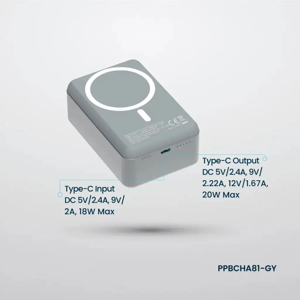 پاوربانک پاورولوژی مدل PPBCHA81-GY ظرفیت 30000