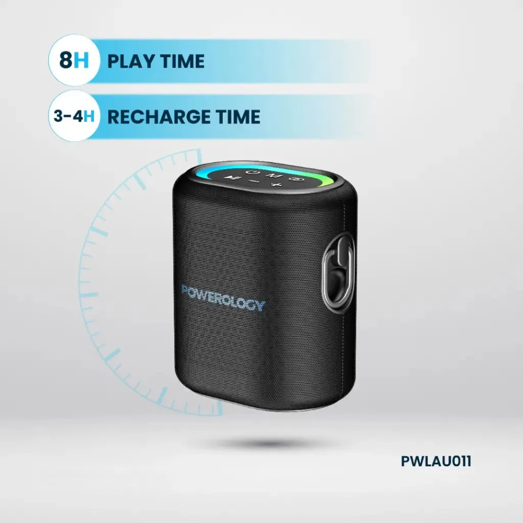 اسپیکر بلوتوثی قابل حمل پاورولوژی مدل PWLAU011