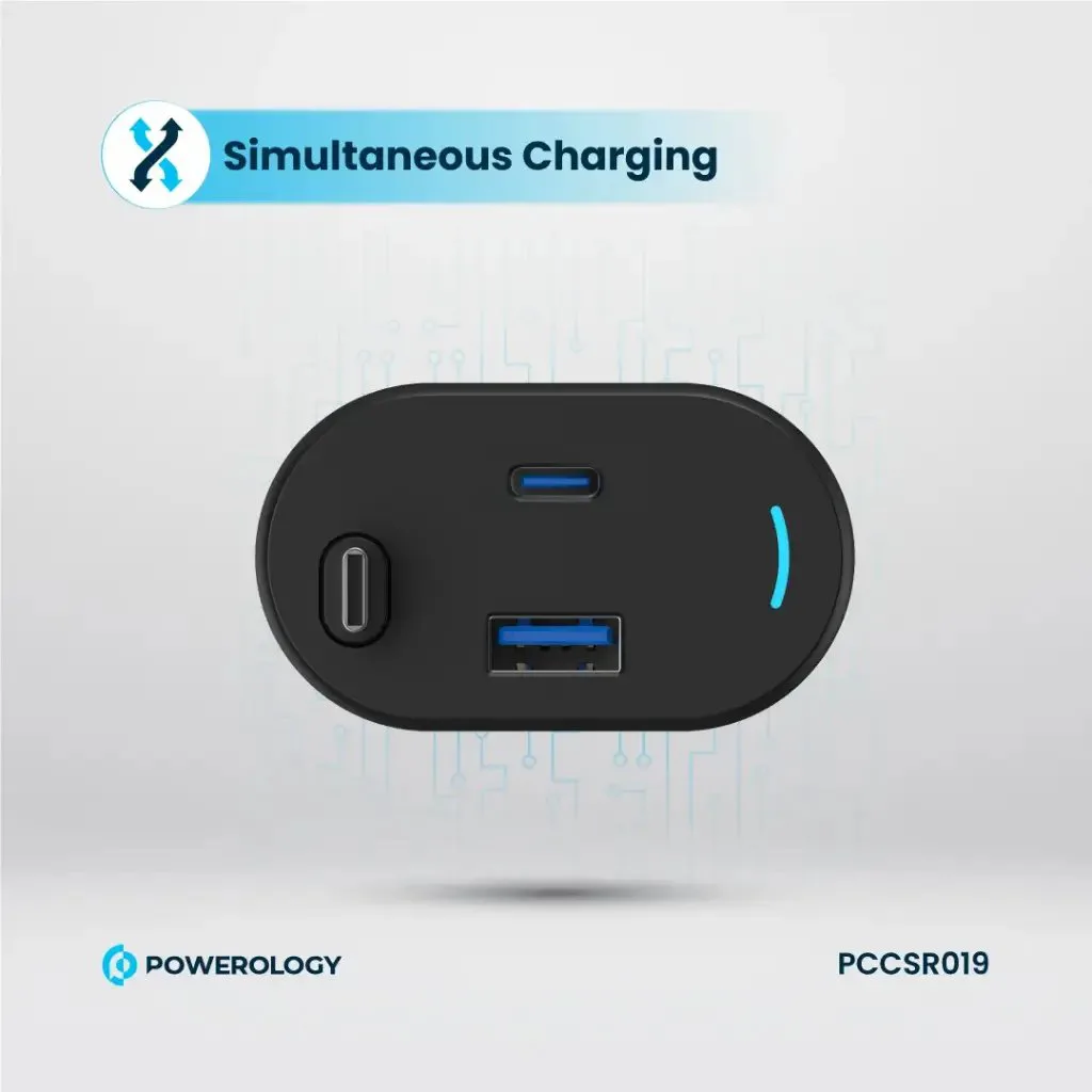 شارژر فندکی 103 وات پاورولوژی مدل PCCSR019