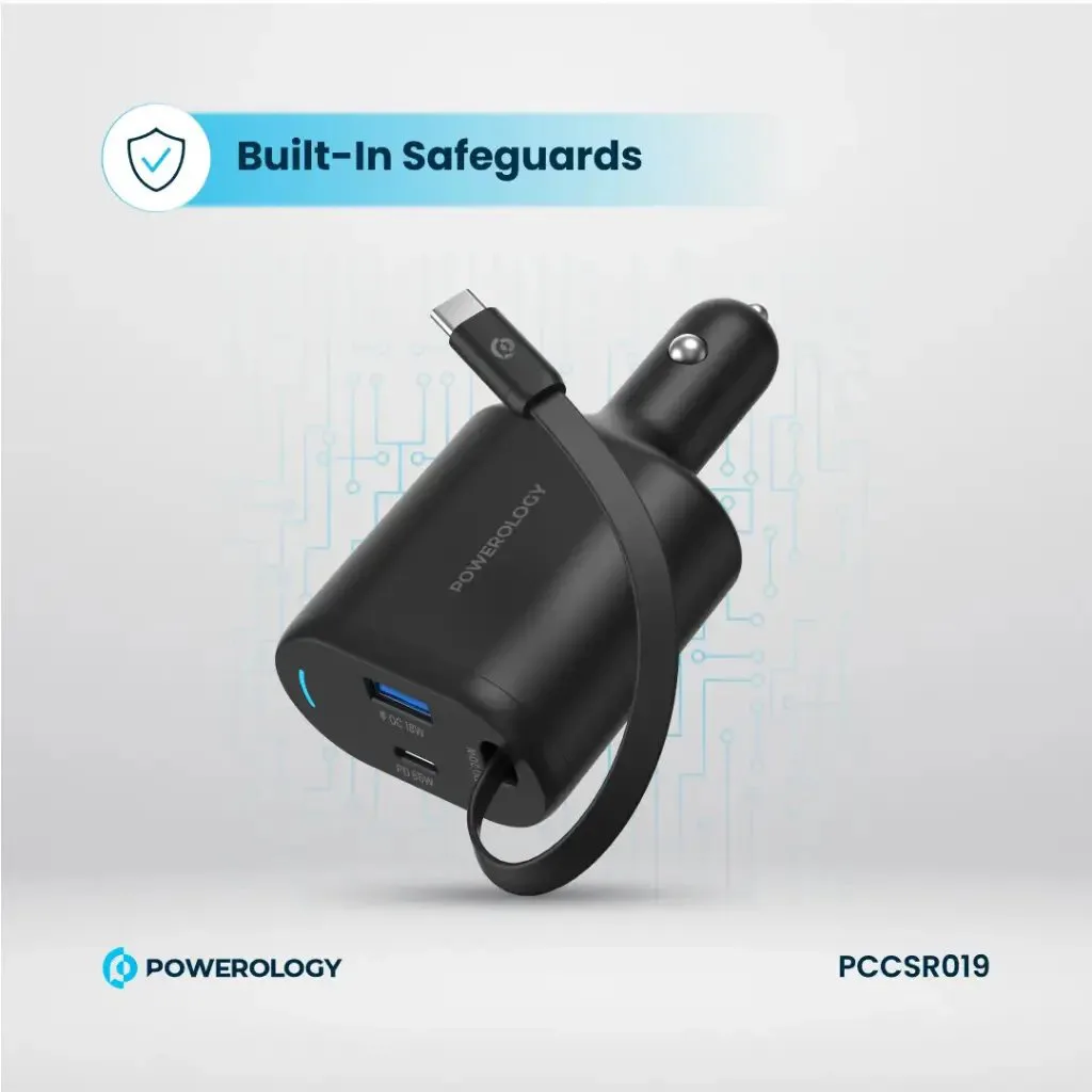 شارژر فندکی 103 وات پاورولوژی مدل PCCSR019