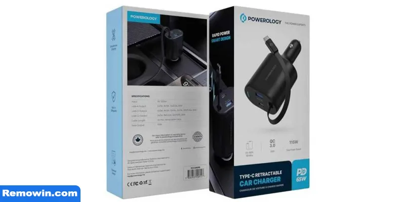 شارژر فندکی 103 وات پاورولوژی مدل PCCSR019