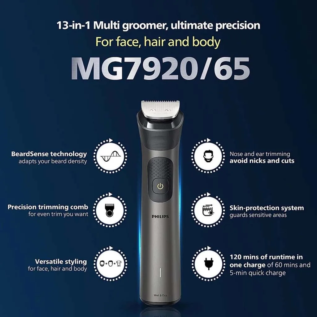 ماشین اصلاح موی صورت فیلیپس مدل MG7920