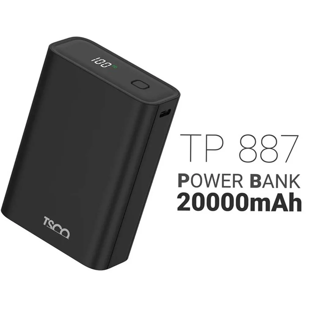 پاوربانک تسکو مدل TP 887 ظرفیت 20000 میلی آمپر ساعت