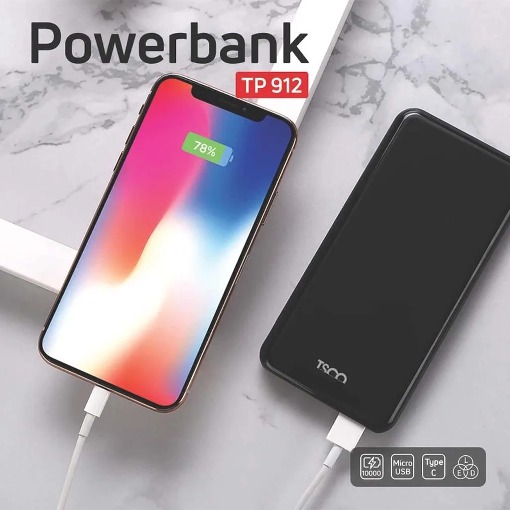 پاوربانک تسکو مدل TP 912