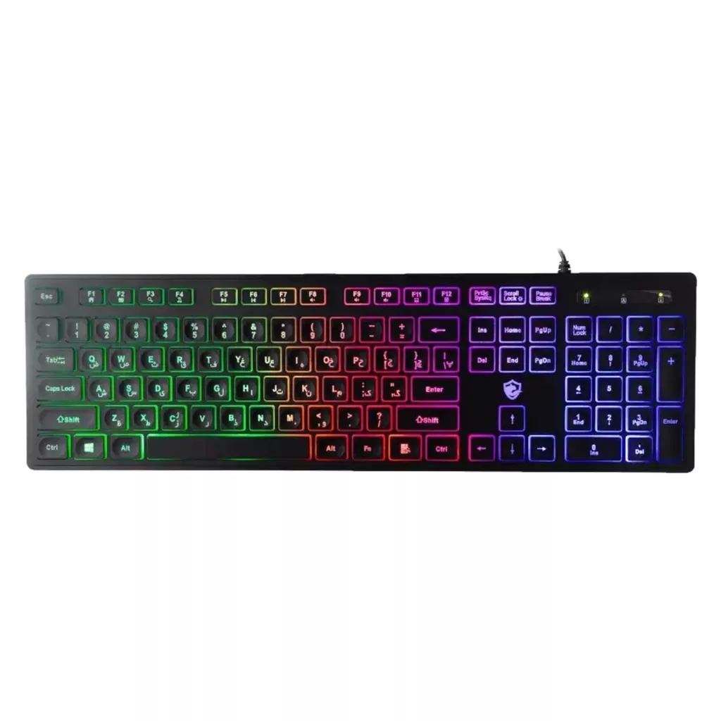 کیبورد گیمینگ بیاند مدل BGK-2010 سوئیچ ممبران، Full-Size، نورپردازی RGB