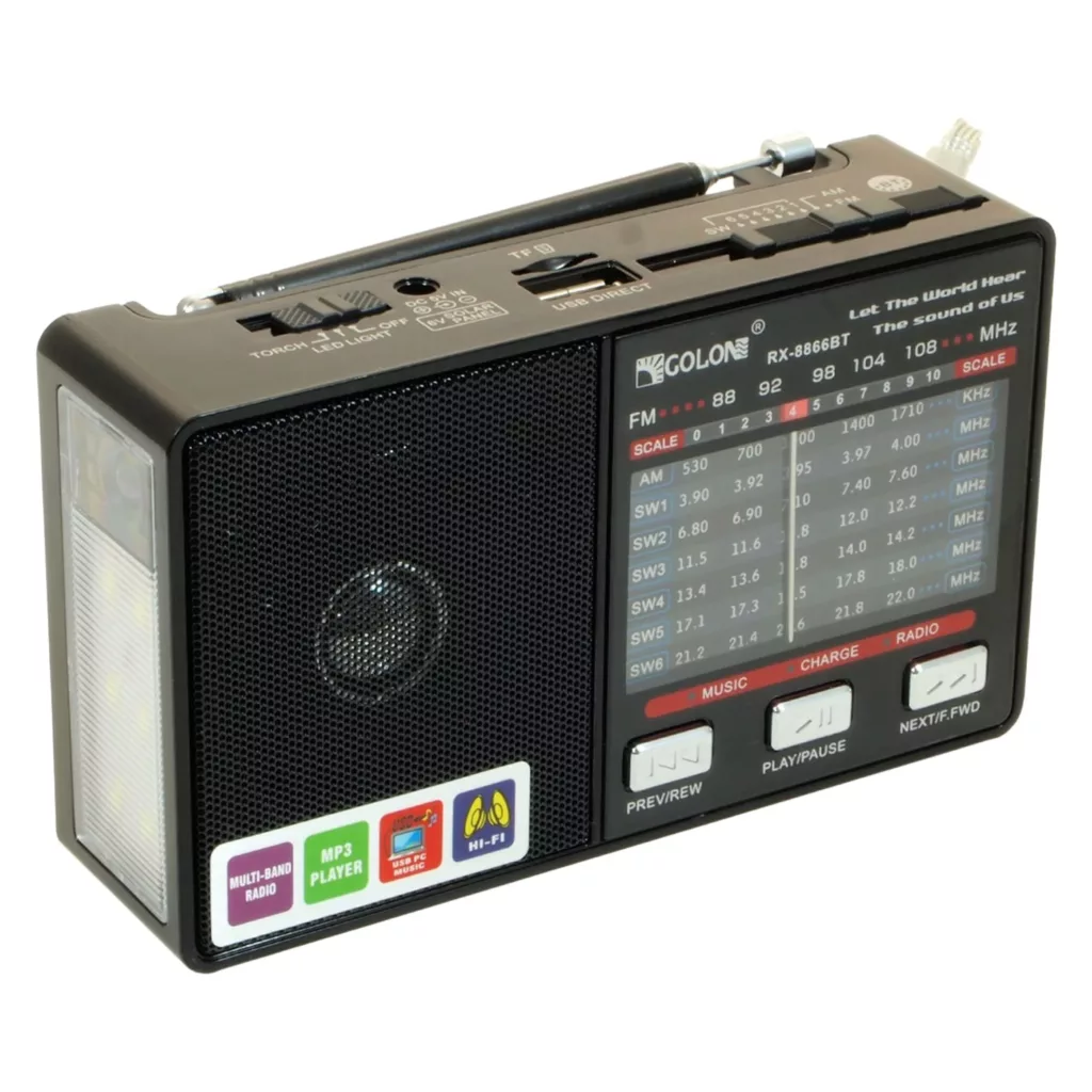 اسپیکر بلوتوثی قابل حمل گولون مدل RX-8866BT