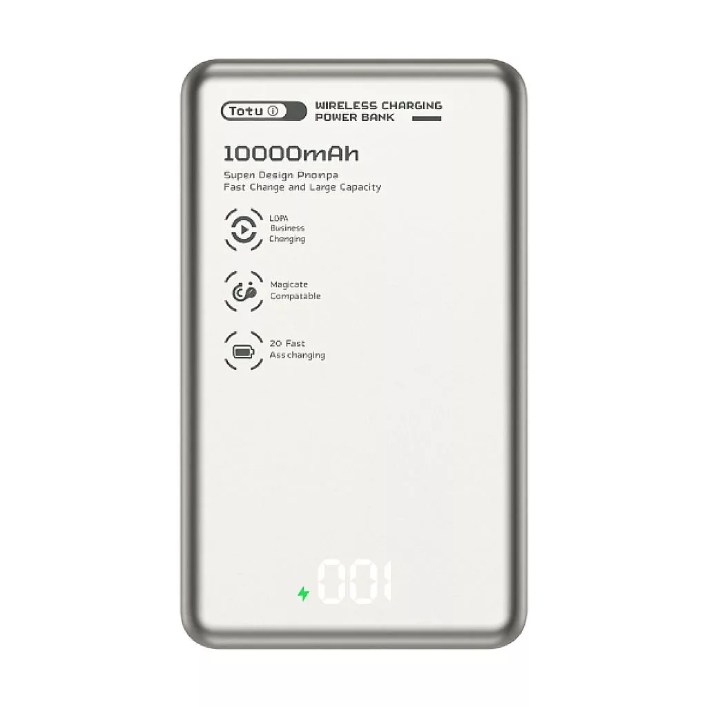 پاوربانک توتو مدل pd108 ظرفیت 10000 میلی‌آمپر ساعت