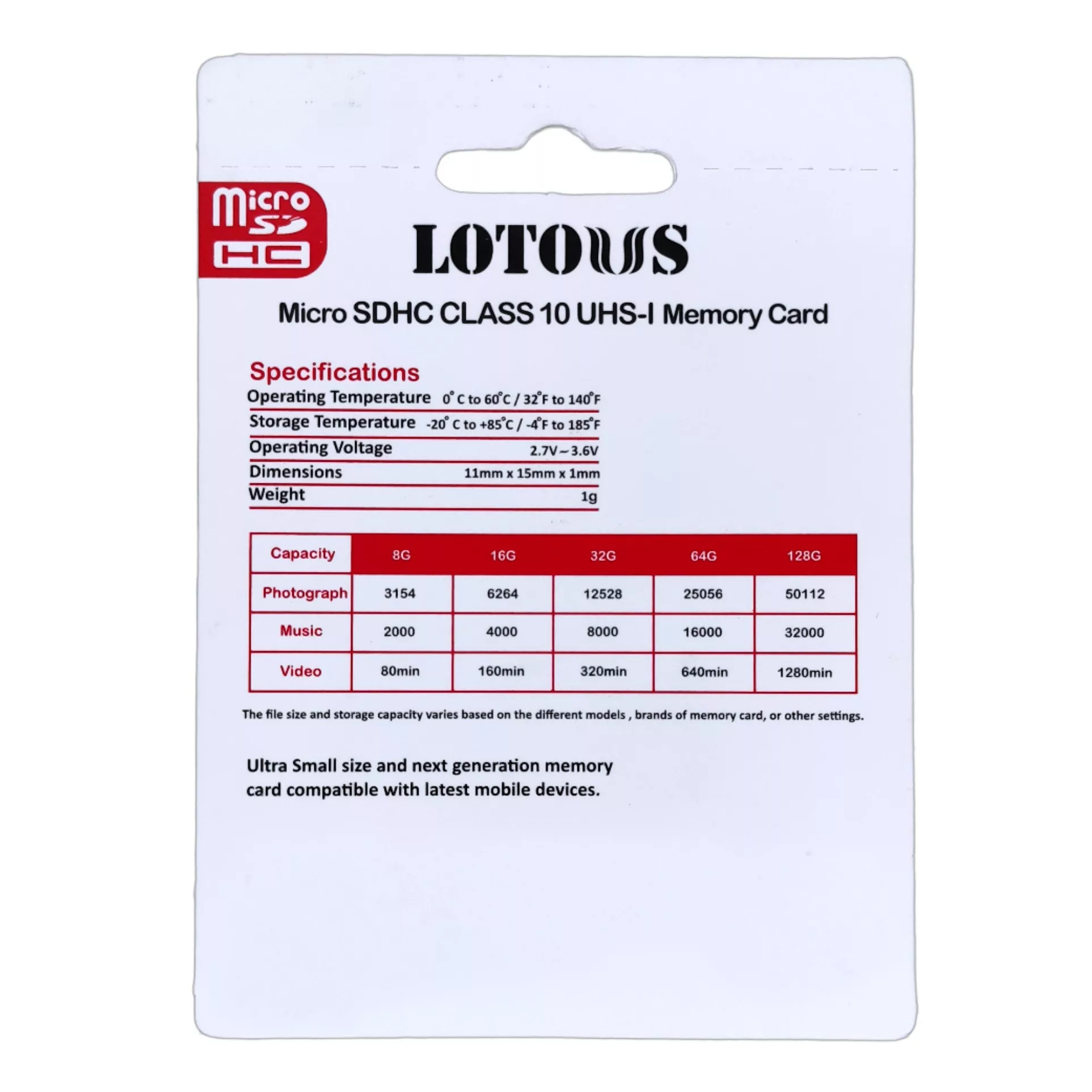 کارت حافظه microSDHC لوتوس مدل Color Elite کلاس 10 استاندارد UHS-I U1 سرعت 90MBps ظرفیت 8 گیگابایت