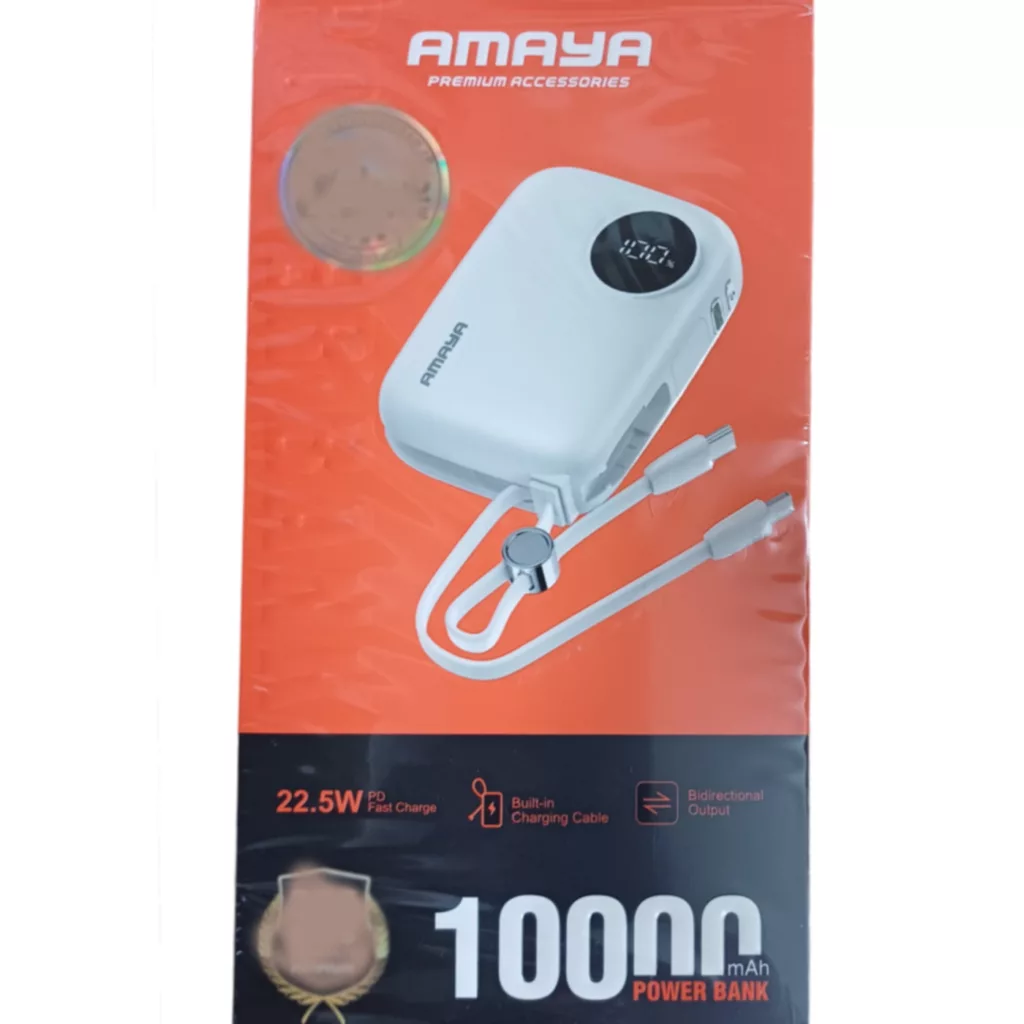 پاوربانک آمایا مدل APB-FD30 ظرفیت 10000 میلی آمپر