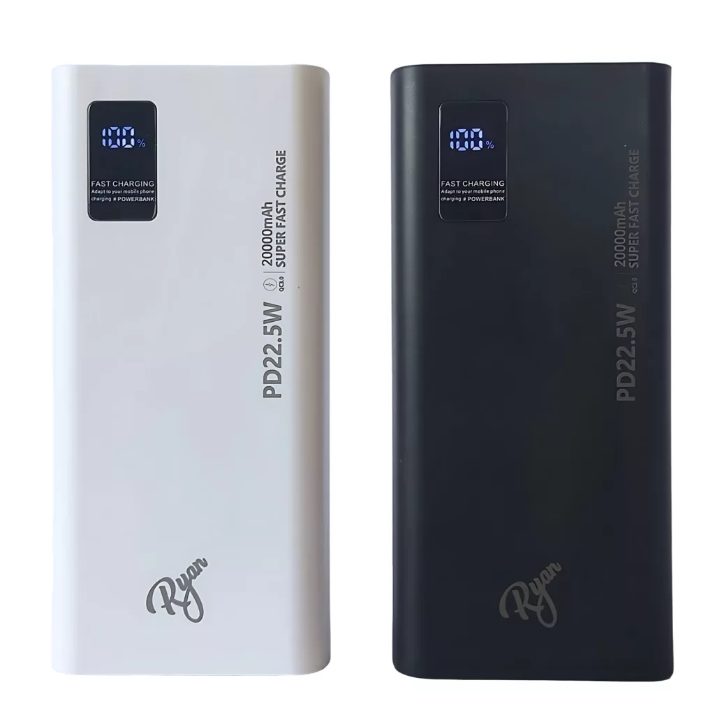 پاوربانک ریان مدل RP-01  ظرفیت 20000 میلی آمپر ساعت