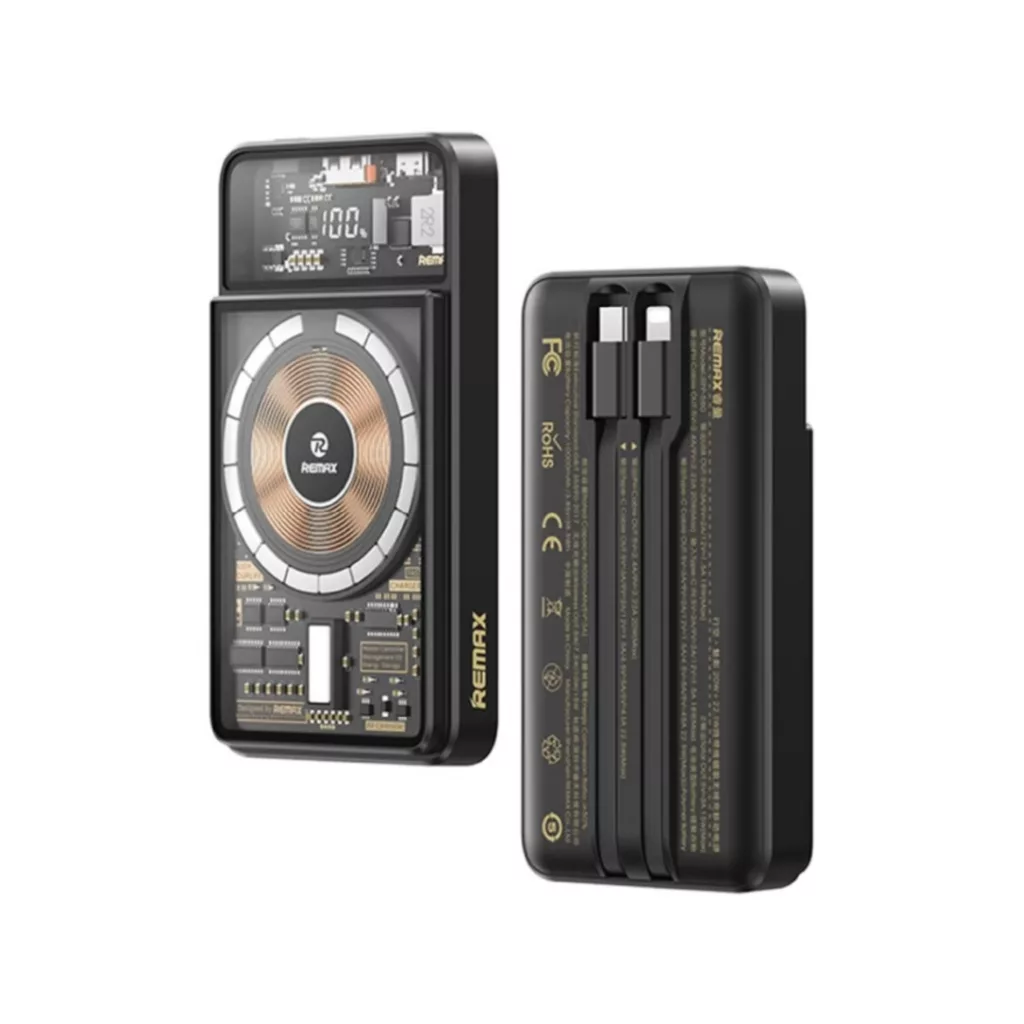 پاوربانک ریمکس مدل rp580 ظرفیت 10000 میلی آمپر ساعت