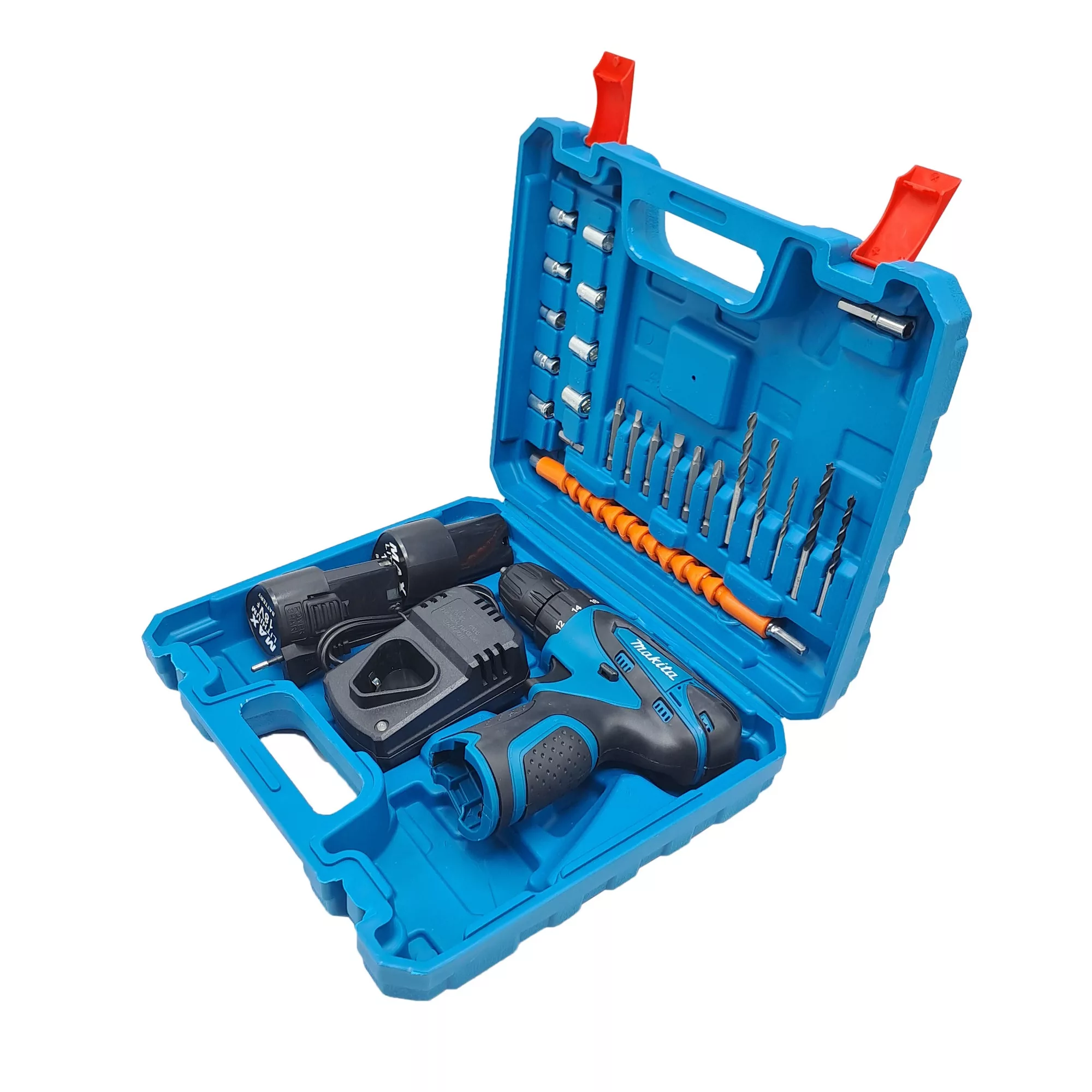 مجموعه 28 عددی دریل پیچ گوشتی شارژی صنعتی ماکیتا مدل MAX کد 02