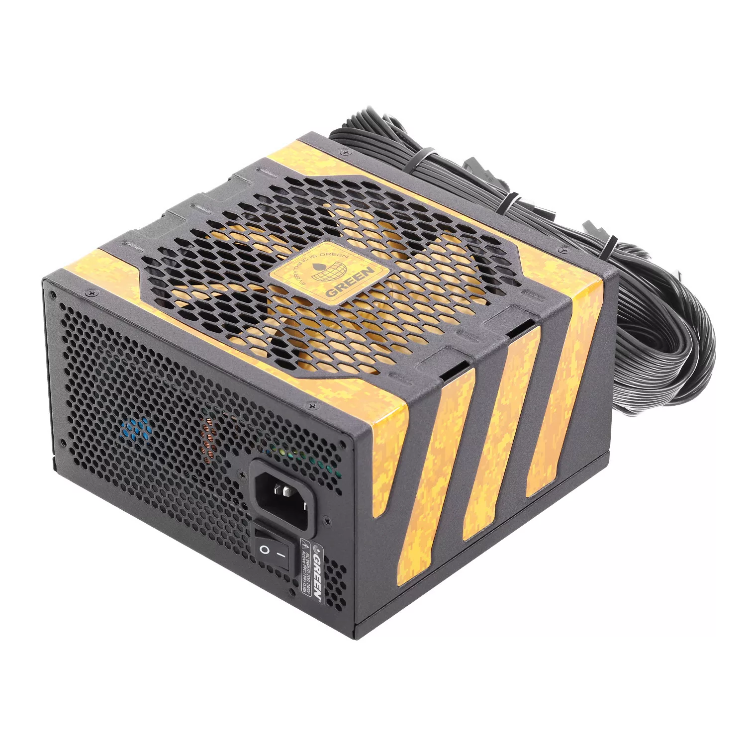 منبع تغذیه کامپیوتر 600W وات گرین مدل GP600A-UK EVO V3.1 (ATX 3.1)