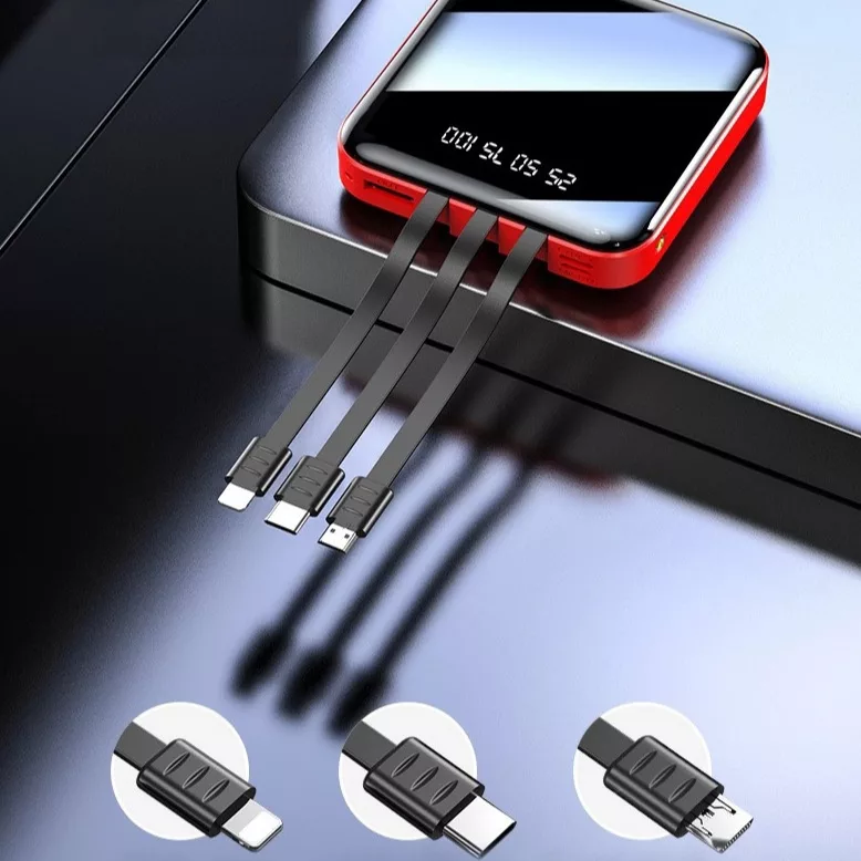 پاوربانک مدل PB_3CABLE ظرفیت 20000 میلی آمپر ساعت