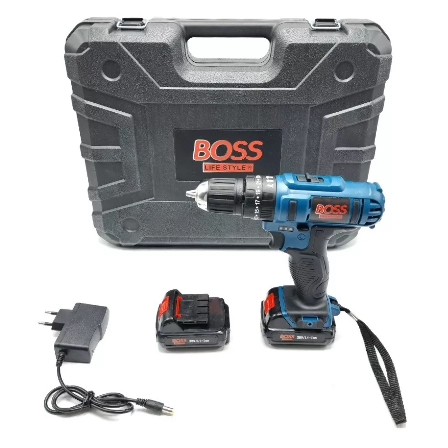 مجموعه 100 عددی دریل پیچ گوشتی چکشی شارژی باس مدل GWS