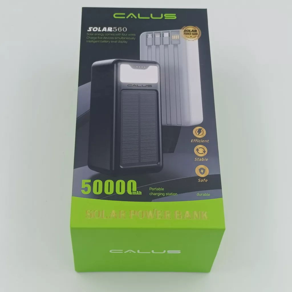 پاور بانک کالوس مدل solar560 ظرفیت 50000 میلی آمپر ساعت