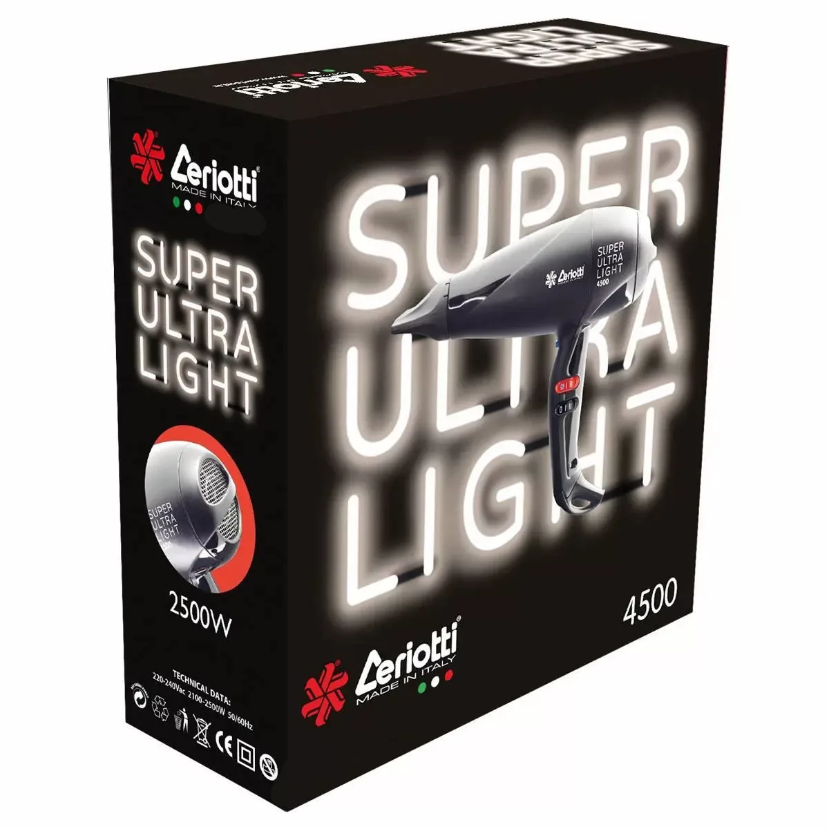 سشوار حرفه ای سریوتی مدل Super Ultra Light 4500
