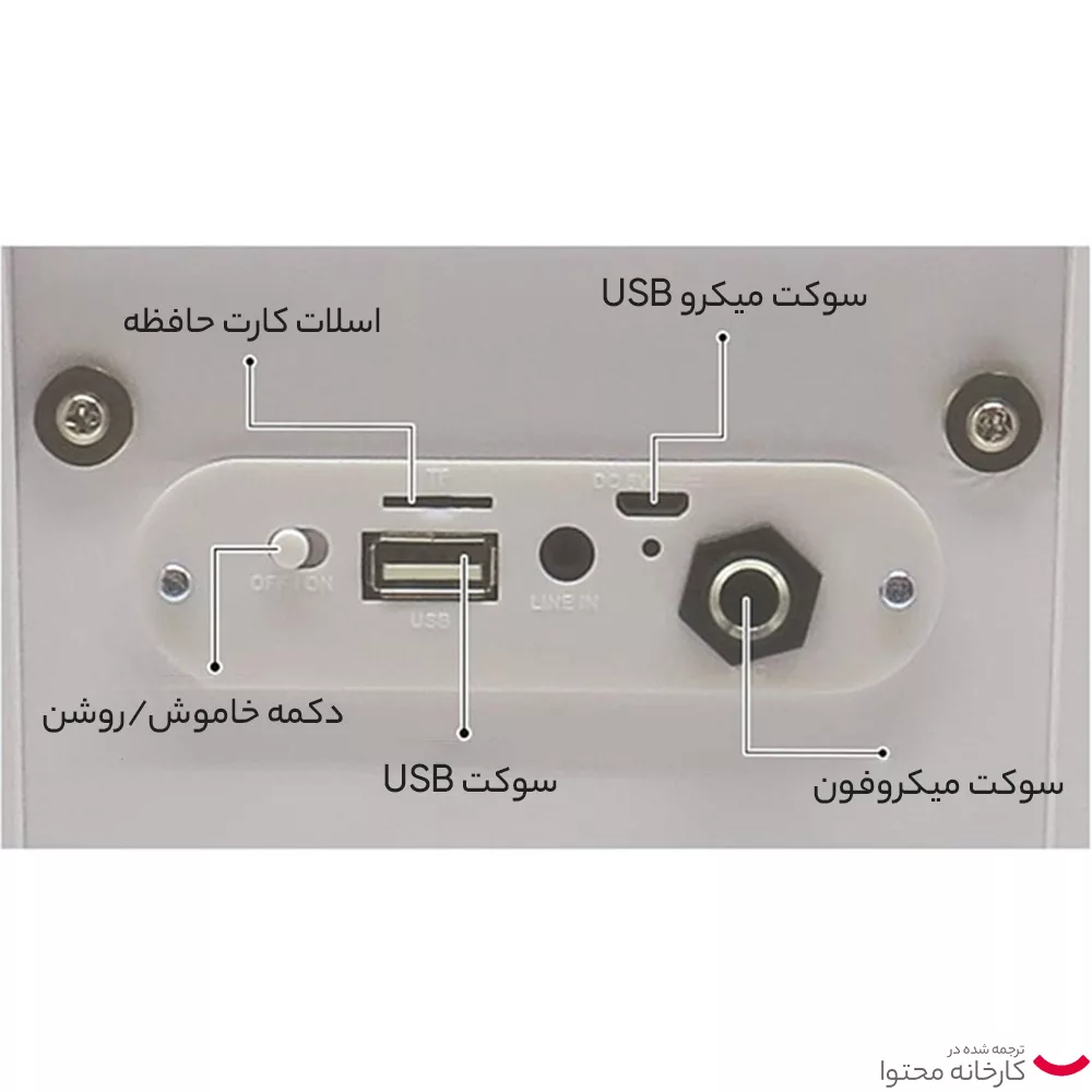 اسپیکر بلوتوثی قابل حمل آی پارتی مدل ‎BTP180BBZ