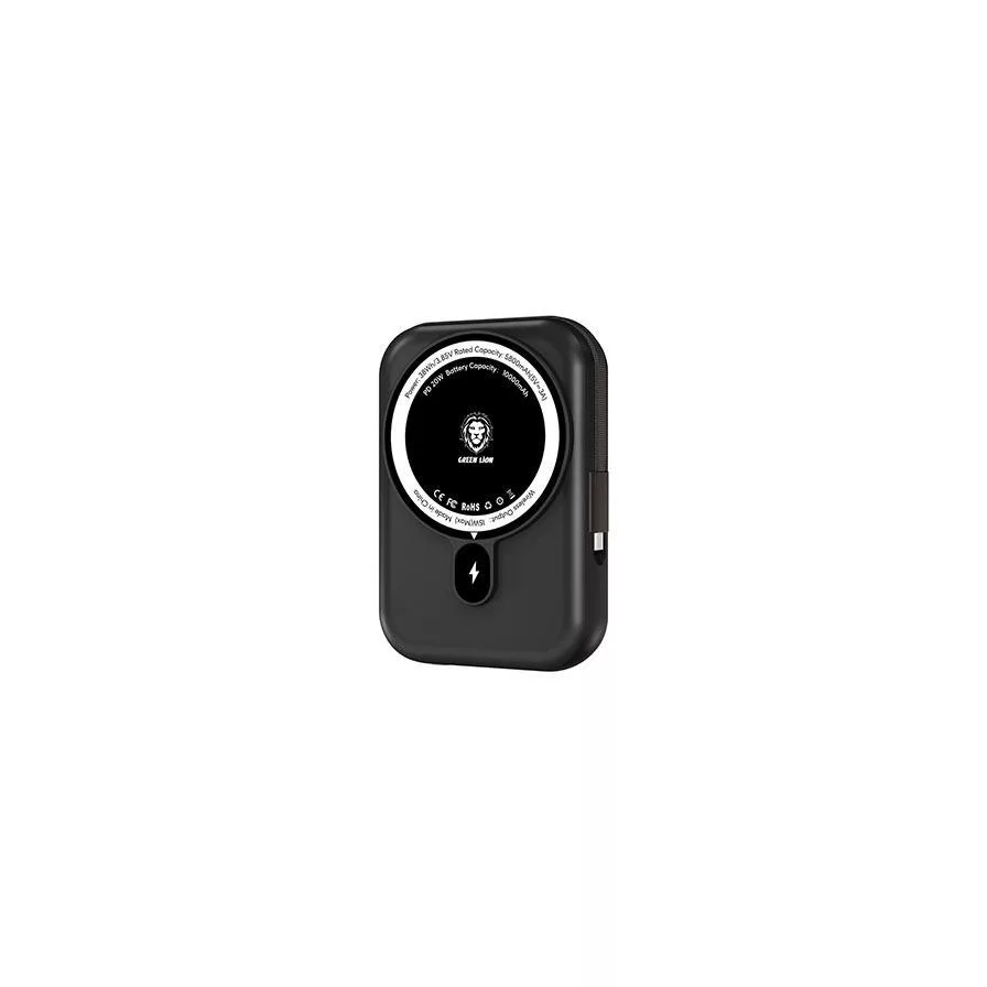 پاوربانک گرین لاین مدل monoco magsafe ظرفیت 10000میلی آمپر ساعت